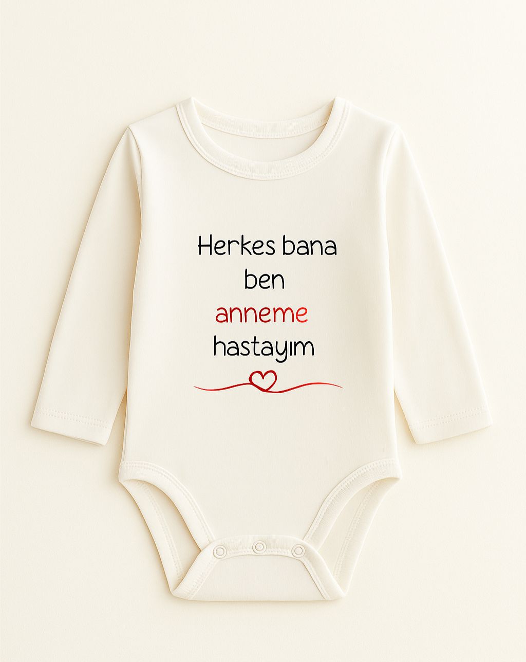 Özel Uzun Kollu Bebek Zıbını