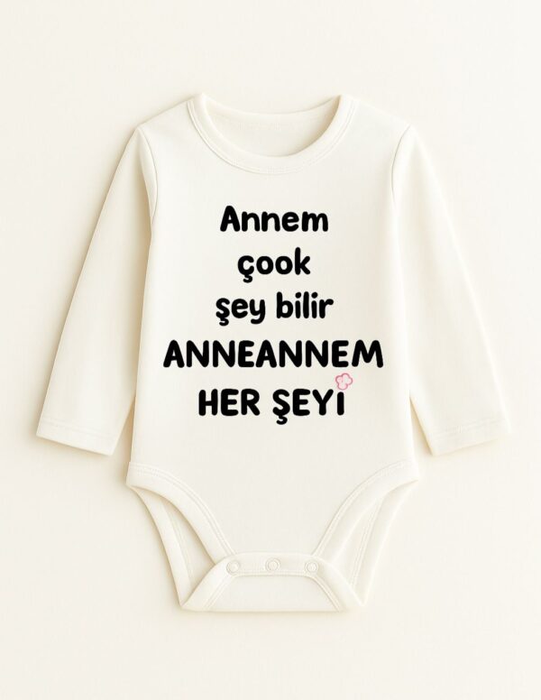 İsme Özel Uzun Kollu Bebek Zıbını