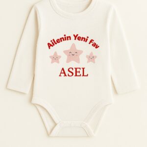 İsme Özel Uzun Kollu Bebek Zıbını