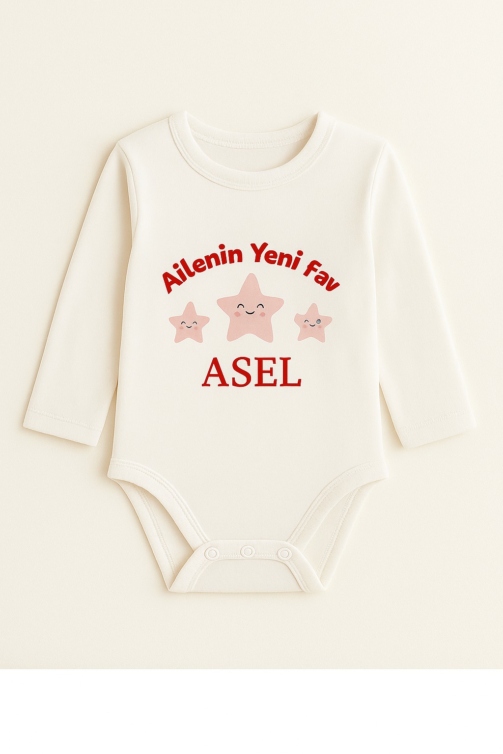 İsme Özel Uzun Kollu Bebek Zıbını