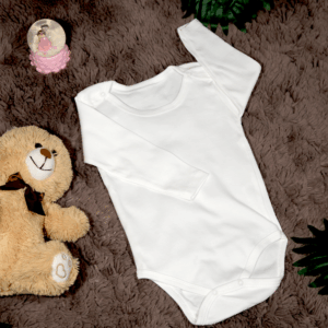 Beyaz Kollu Zıbın Body 1 - 3 Yaş