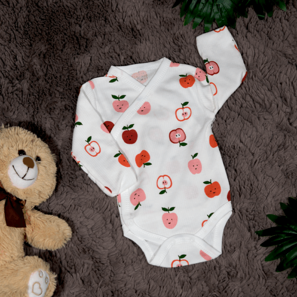 Eldivenli Elmalı Kundak Body Yeni Doğan - Görsel 3