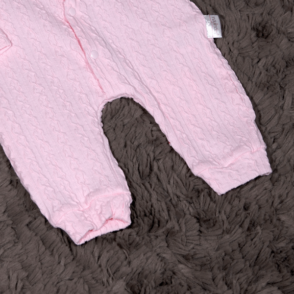 Likralı Manşetli Kız Bebek Tulum 0 - 6 Ay - Görsel 3