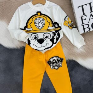 Sarı Paw Patrol Erkek Çocuk Eşofman Takımı
