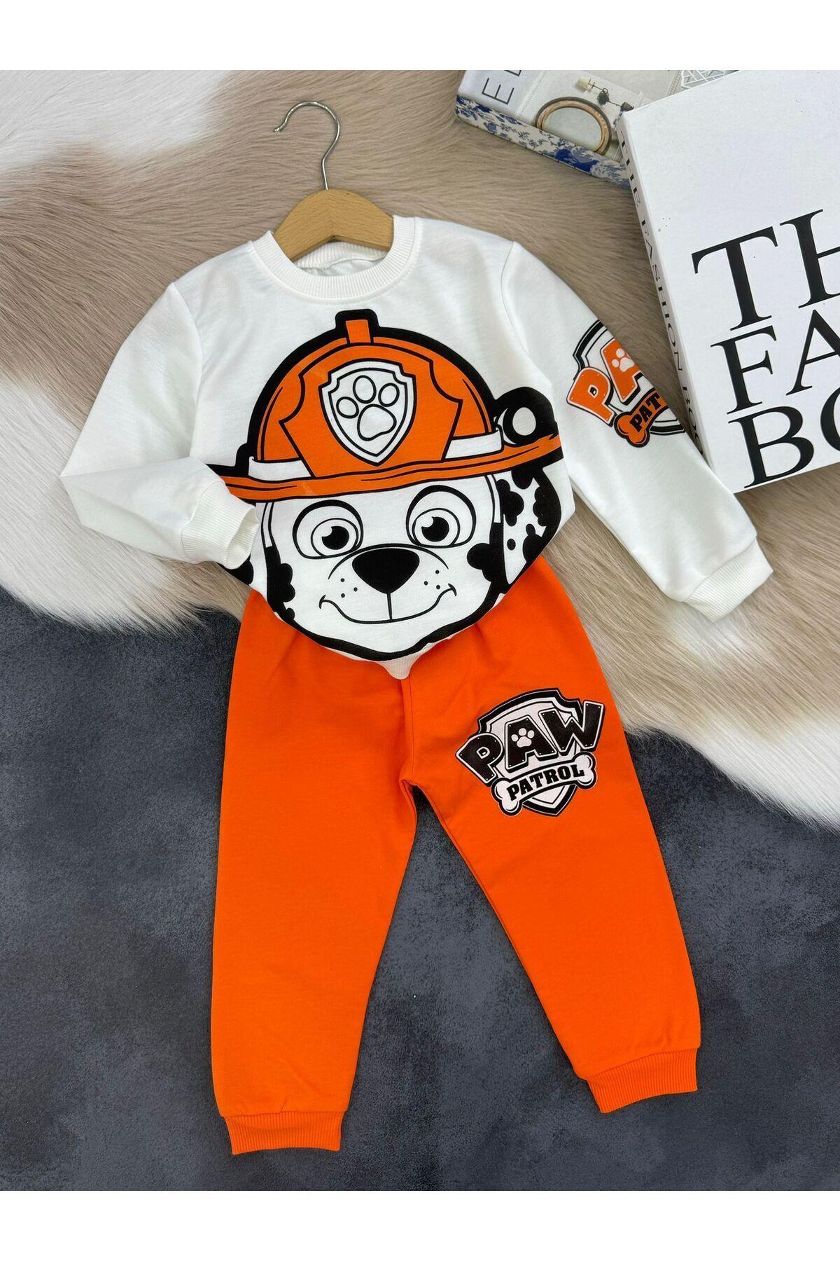 Turuncu  Paw Patrol Erkek Çocuk Eşofman Takımı